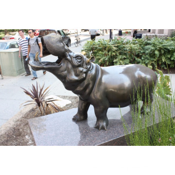 Dancing Hippo Statue